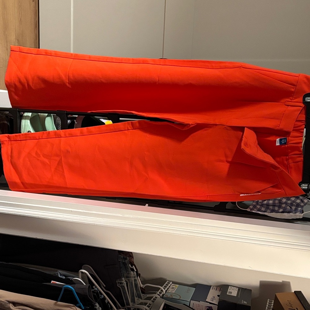 Old Navy Women's Bright Orange Wide Leg Pants